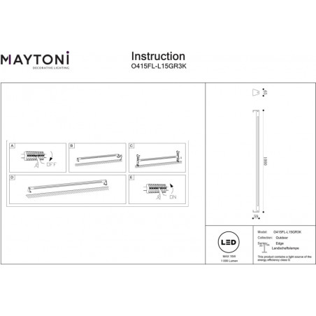 Oświetlenie LED Maytoni Edge 3000K - Nowoczesny Design