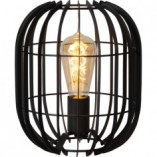 Lampa stołowa Reda 22 czarna Lucide | Loftowa lampa