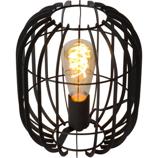 Lampa stołowa Reda 22 czarna Lucide | Loftowa lampa