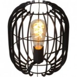Lampa stołowa Reda 22 czarna Lucide | Loftowa lampa