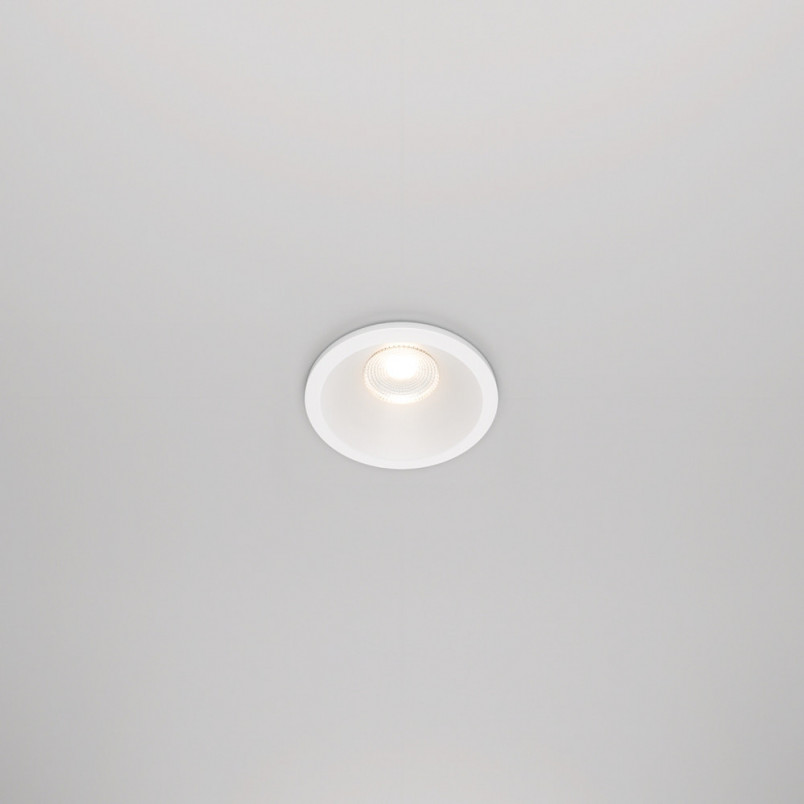 Lampa spot LED Zoom biała Maytoni | Downlight łazienkowy IP65