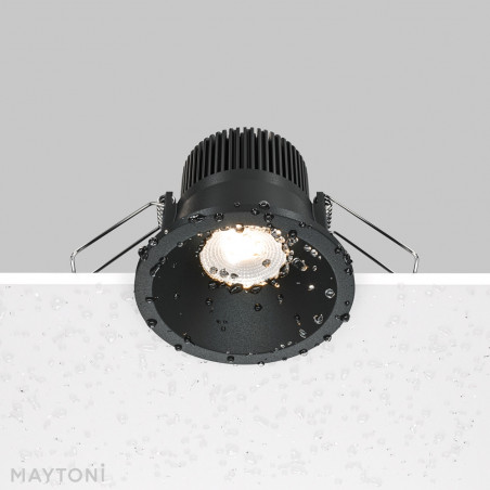 Lampa spot LED Maytoni Zoom - czarna, IP65 - Sklep z oświetleniem