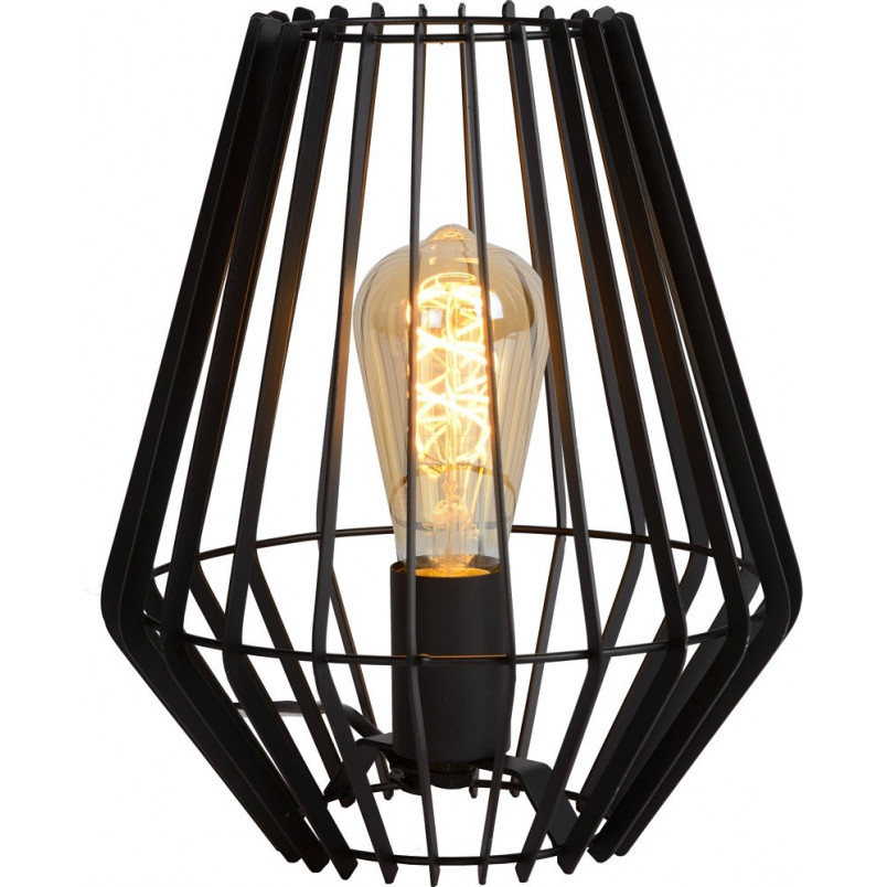 Lampa stołowa Reda 23 czarna - Lucide | Loftowa lampa