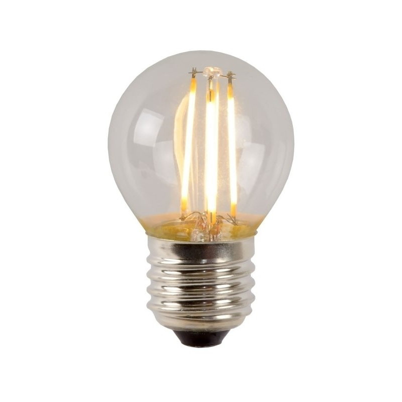 Żarówka Lucide G45 Filament E27 - Ściemniana, Ciepłe Światło