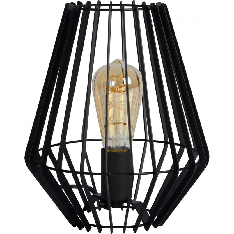 Lampa stołowa Reda 23 czarna - Lucide | Loftowa lampa