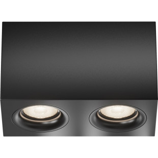 Lampa spot 2 punktowa Slim czarna Maytoni - Oświetlenie LED