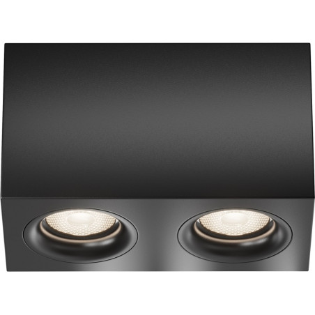 Lampa spot 2 punktowa Slim czarna Maytoni - Oświetlenie LED
