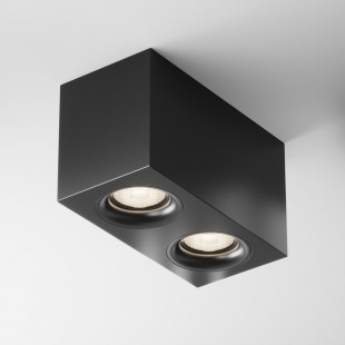 Lampa spot 2 punktowa Slim czarna Maytoni - Oświetlenie LED