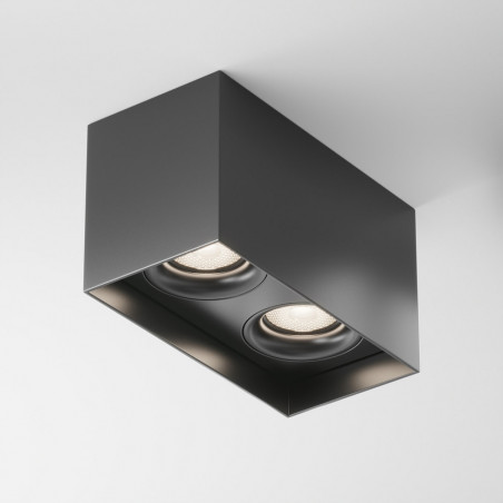 Lampa spot 2 punktowa Slim B czarna Maytoni | Oświetlenie