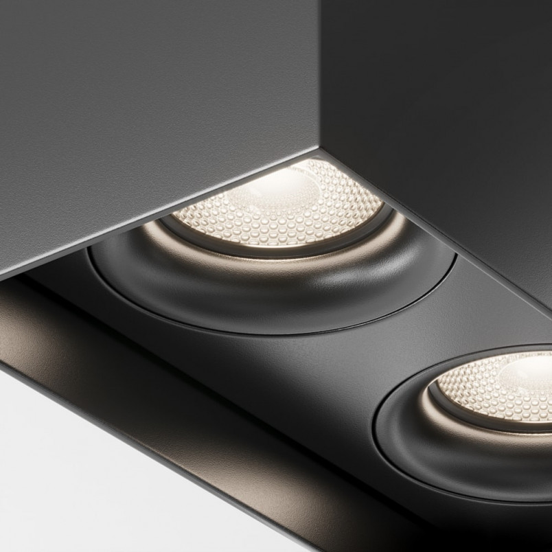 Lampa spot 2 punktowa Slim B czarna Maytoni | Oświetlenie