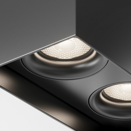 Lampa spot 2 punktowa Slim B czarna Maytoni | Oświetlenie