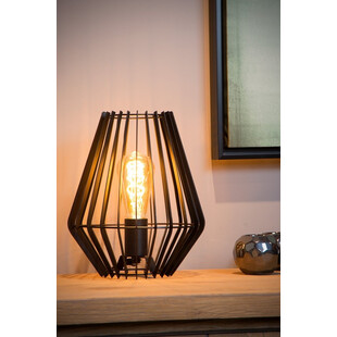Lampa stołowa Reda 23 czarna - Lucide | Loftowa lampa