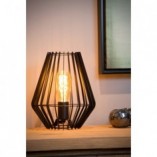 Lampa stołowa Reda 23 czarna - Lucide | Loftowa lampa