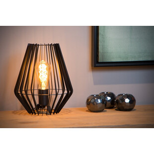 Lampa stołowa Reda 23 czarna - Lucide | Loftowa lampa