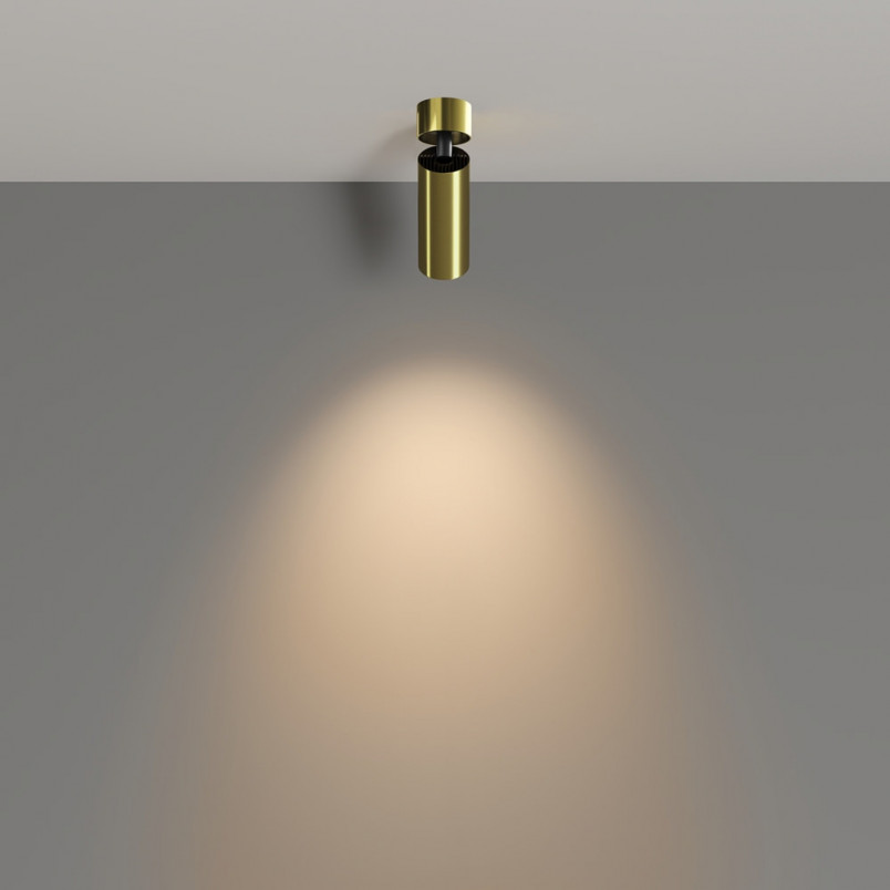 Reflektor sufitowy Focus LED mosiężny Maytoni | Sklep z lampami