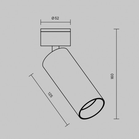 Reflektor sufitowy LED Focus Maytoni - Ściemnianie, 3000K