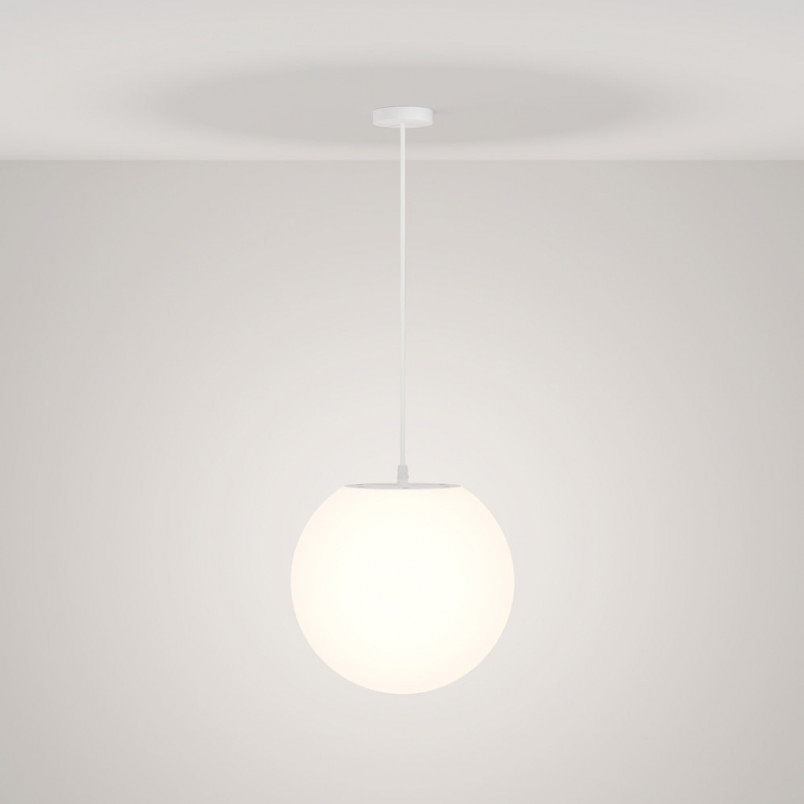 Lampa Ogrodowa Wisząca Kula Erda 30cm Biała Maytoni | Sklep z Lampami