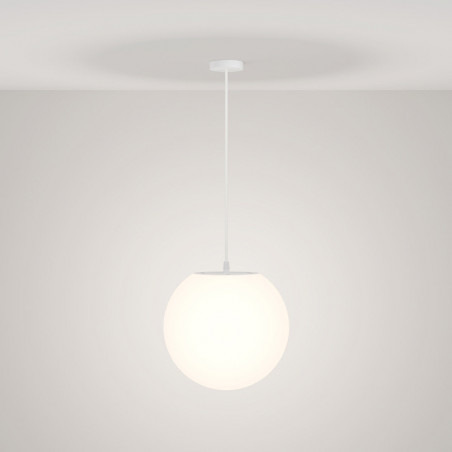 Lampa Ogrodowa Wisząca Kula Erda 30cm Biała Maytoni | Sklep z Lampami