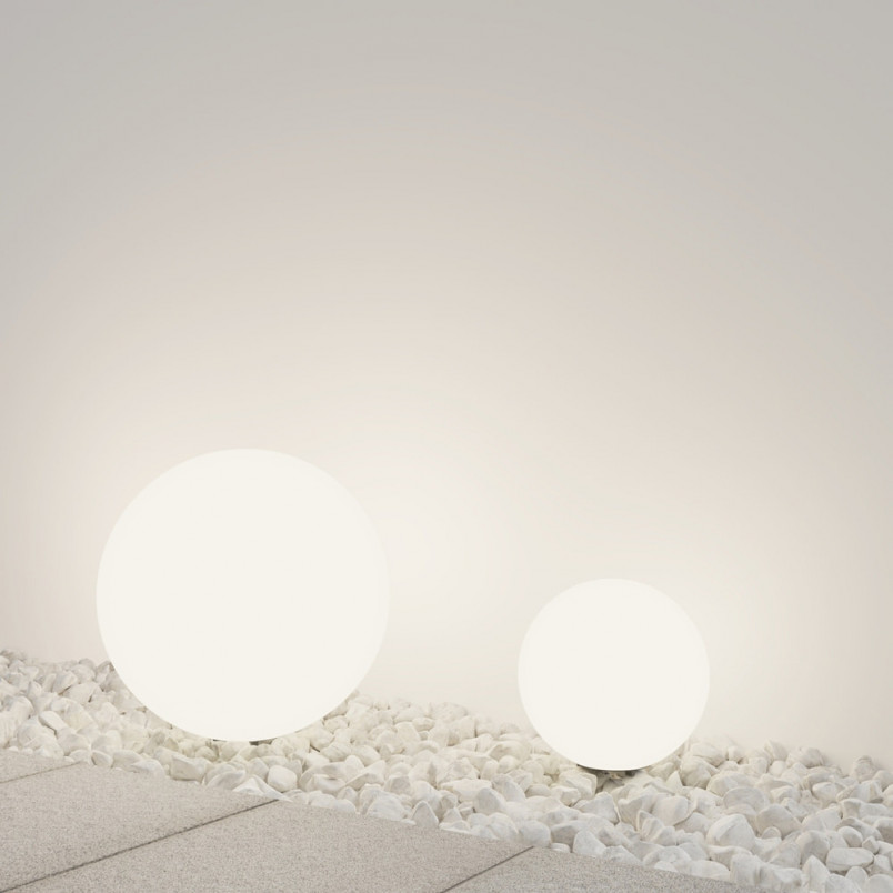 Lampa Ogrodowa Kula Erda 50cm Biała Maytoni | Sklep z Lampami