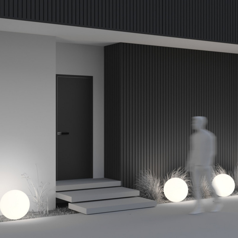 Lampa Ogrodowa Kula Erda 50cm Biała Maytoni | Sklep z Lampami
