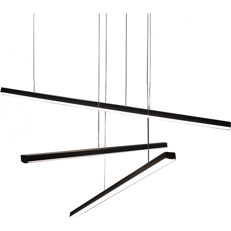 Lampa wisząca Trio III 100cm LED czarna - MaxLight