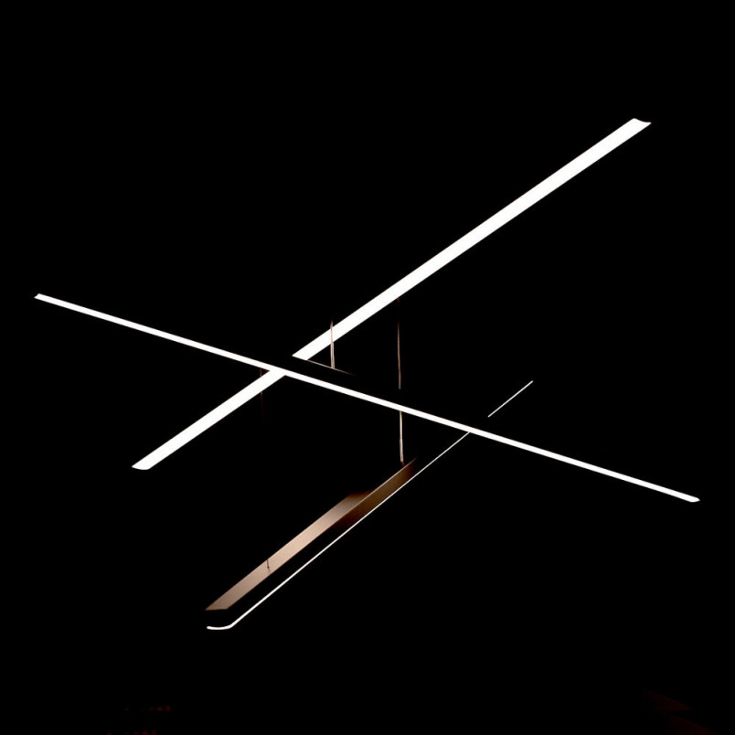 Lampa wisząca Trio III 100cm LED czarna - MaxLight