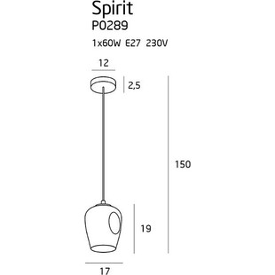 Lampa wisząca Spirit szklana - nowoczesny design | MaxLight
