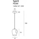 Lampa wisząca Spirit szklana - nowoczesny design | MaxLight