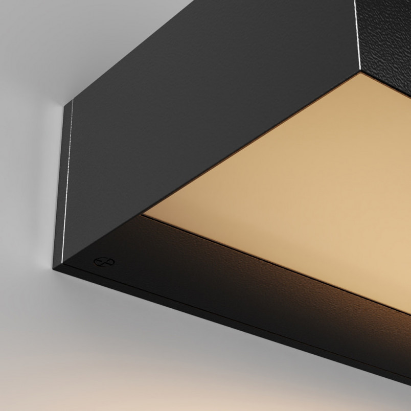 Kinkiet zewnętrzny Maytoni Lot LED - czarny, nowoczesny design
