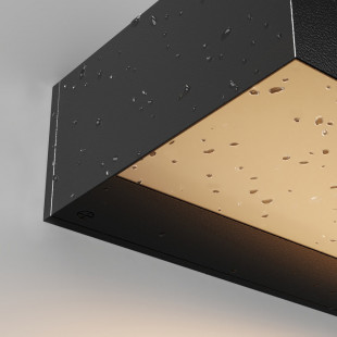 Kinkiet zewnętrzny Maytoni Lot LED - czarny, nowoczesny design