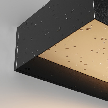 Kinkiet zewnętrzny Maytoni Lot LED - czarny, nowoczesny design