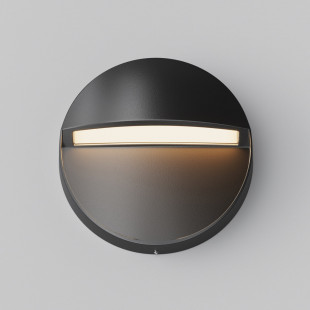 Lampa zewnętrzna Mane Round LED - Maytoni | Czarna, Nowoczesna