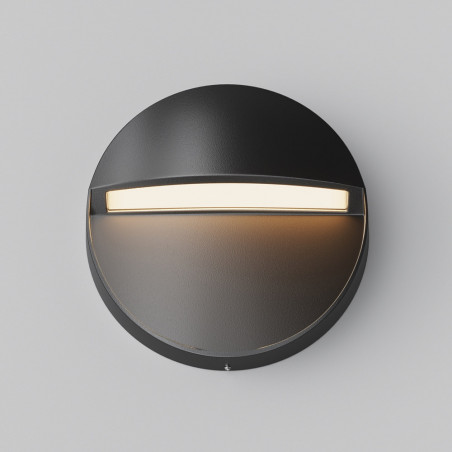 Lampa zewnętrzna Mane Round LED - Maytoni | Czarna, Nowoczesna