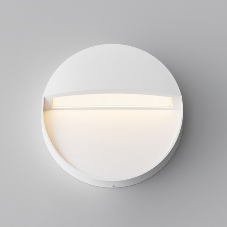 Lampa zewnętrzna Mane Round LED biała Maytoni | Oświetlenie schodów