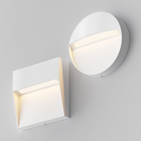 Lampa zewnętrzna Mane Round LED biała Maytoni | Oświetlenie schodów