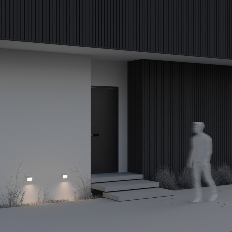 Lampa zewnętrzna Mane Square LED - Maytoni | Oświetlenie schodów