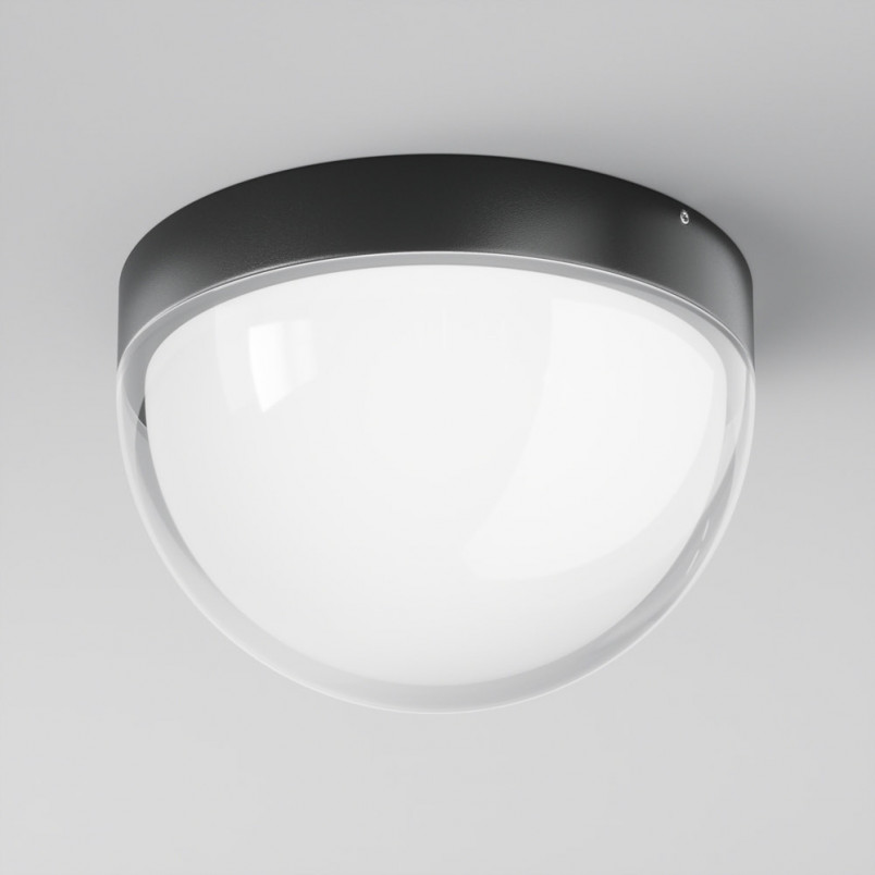 Plafon zewnętrzny LED Mon - Maytoni | Grafitowy, 18cm