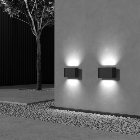 Kinkiet elewacyjny LED Maytoni Pull - Nowoczesny design, grafitowy