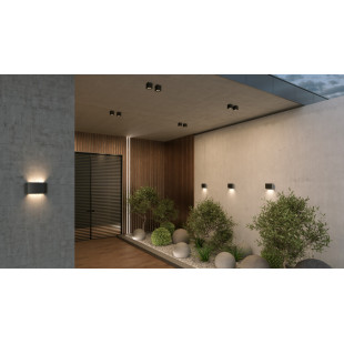 Kinkiet elewacyjny LED Maytoni Pull - Nowoczesny design, grafitowy