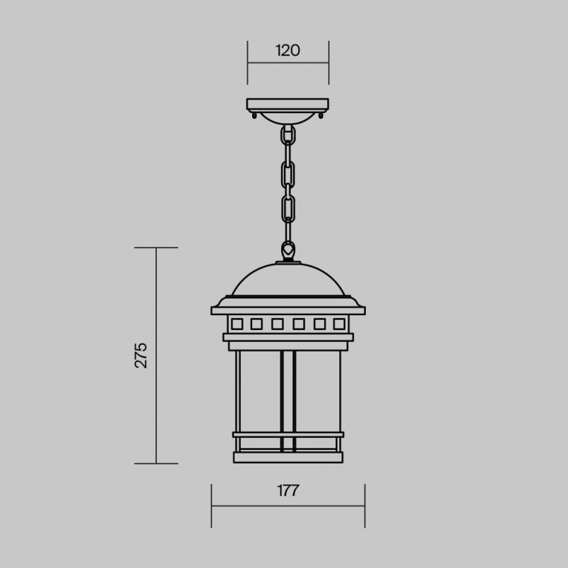 Lampa wisząca zewnętrzna retro Salamanca - Maytoni | Ogród
