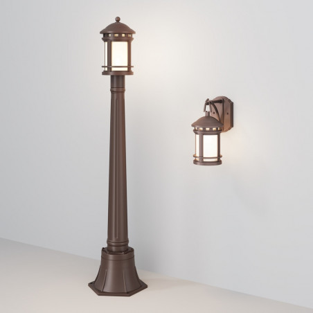Kinkiet zewnętrzny retro Salamanca brązowy Maytoni - Lampa ogrodowa