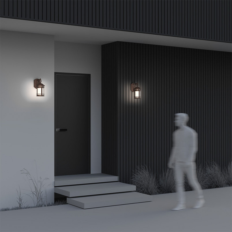 Kinkiet zewnętrzny retro Salamanca brązowy Maytoni - Lampa ogrodowa