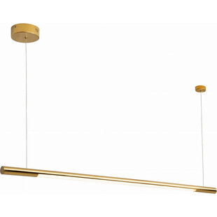 Złota lampa wisząca LED MaxLight - Glamour Organic 150cm