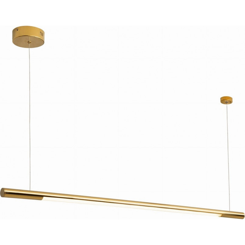 Złota lampa wisząca LED MaxLight - Glamour Organic 150cm