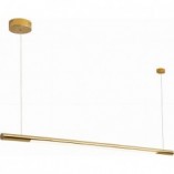 Złota lampa wisząca LED MaxLight - Glamour Organic 150cm