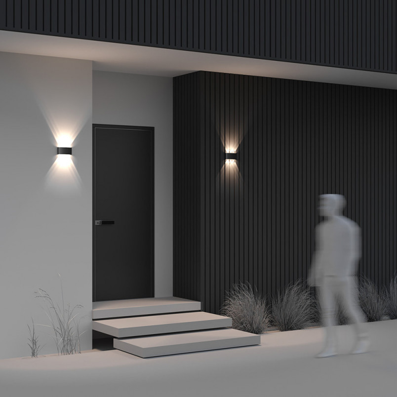 Kinkiet elewacyjny LED Strato III | Maytoni - Czarny