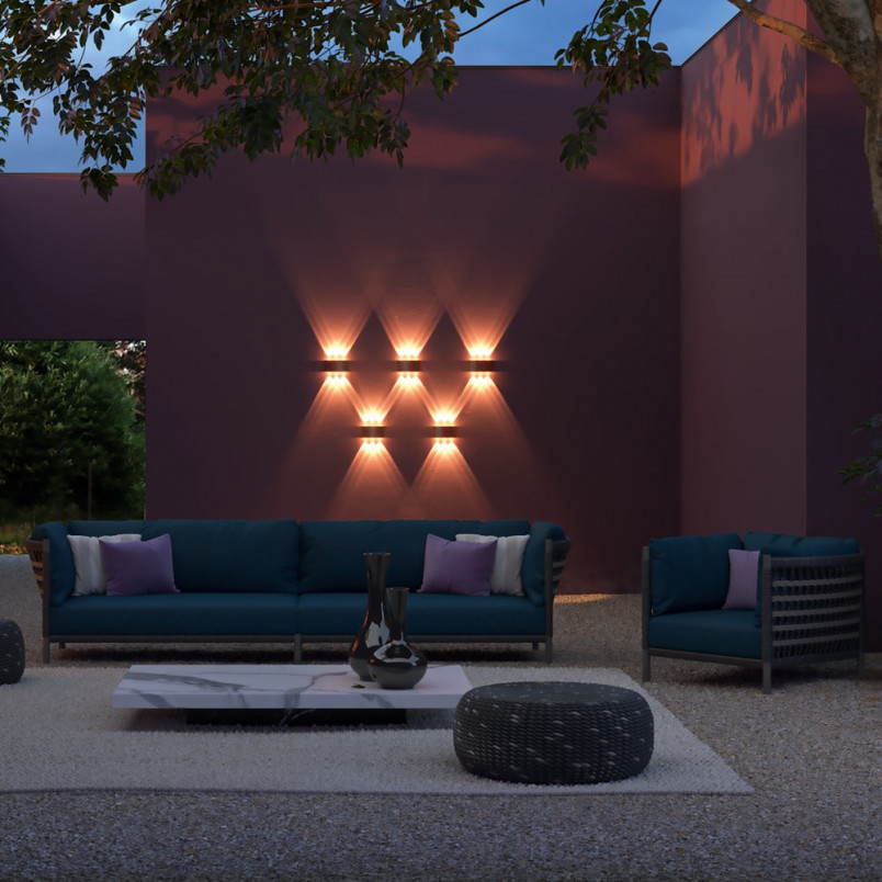 Kinkiet elewacyjny LED Strato III | Maytoni - Czarny