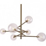 Lampa Sufitowa Lollipop VI - Mosiądz, Szkło | MaxLight