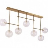 Lampa Sufitowa Lollipop VII - Mosiądz, Szkło | MaxLight