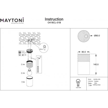 Lampa zewnętrzna Willis Maytoni: Nowoczesny design i trwałość